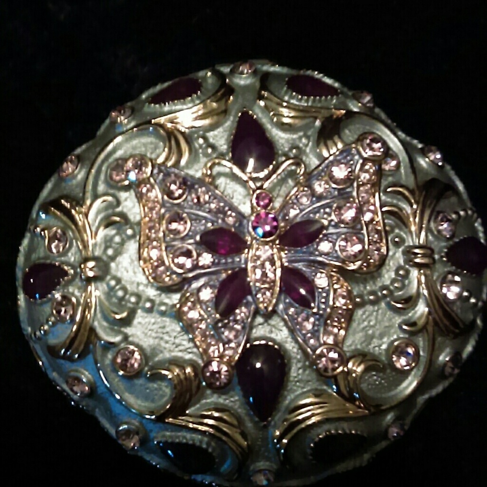 Australian Crystal Butterfly Jewelry/Trinket Box